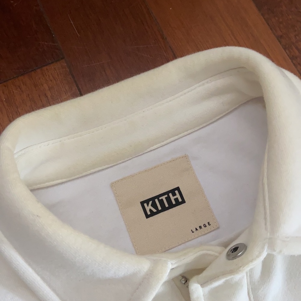 Kith Zip Up White Sweatshirt - Picture 2 of 7